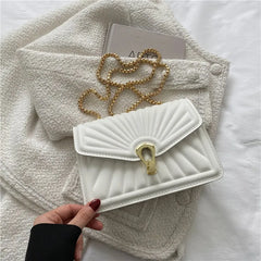 Women's Crossbody Bag Chain Shoulder Hand Sac Lady PU Leather Small Handbag