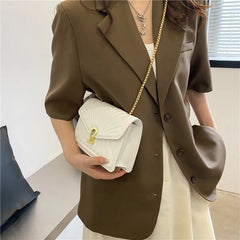 Women's Crossbody Bag Chain Shoulder Hand Sac Lady PU Leather Small Handbag