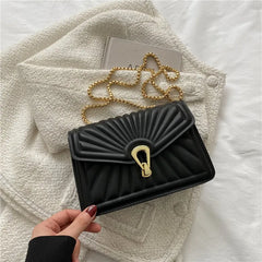 Women's Crossbody Bag Chain Shoulder Hand Sac Lady PU Leather Small Handbag