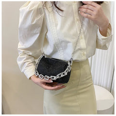 Women's Flash Drilling Crossbody Bag for Summer Travel