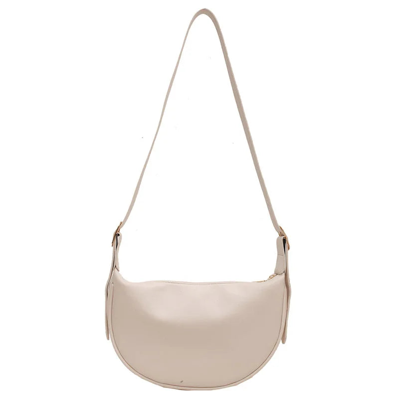 Women's Nylon Shoulder Bag Large Capacity All-match Half-moon Crossbody Tote