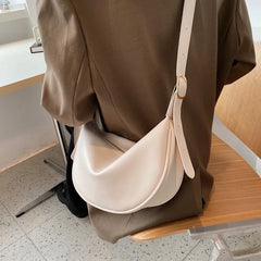 Women's Nylon Shoulder Bag Large Capacity All-match Half-moon Crossbody Tote