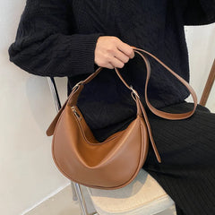 Women's Nylon Shoulder Bag Large Capacity All-match Half-moon Crossbody Tote
