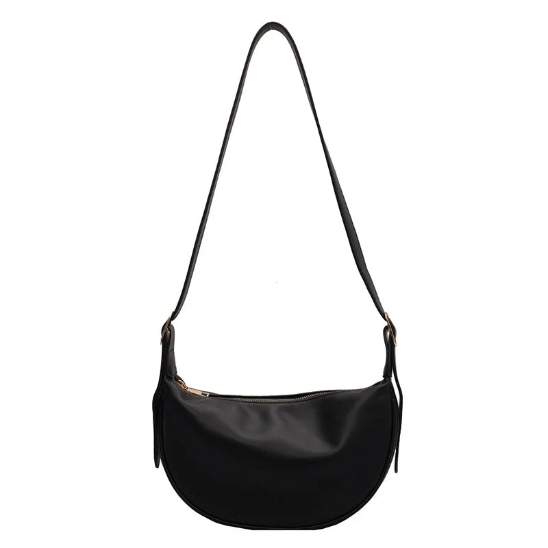 Women's Nylon Shoulder Bag Large Capacity All-match Half-moon Crossbody Tote