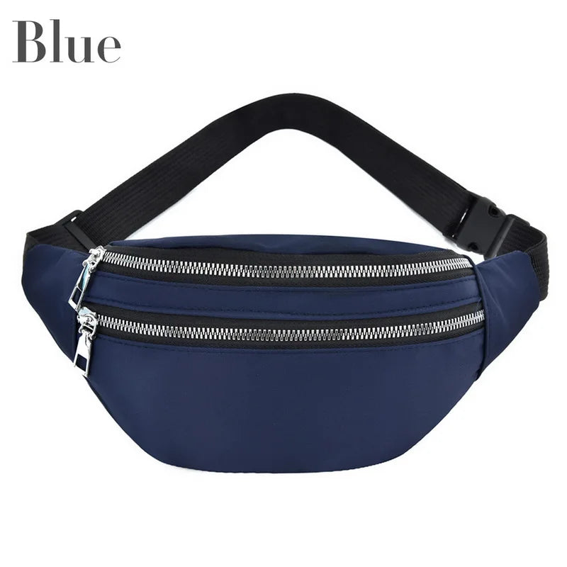 Women's Small Fanny Pack Sports Waist Bag Zipper Coin Purse