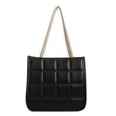 Small Lattice Crossbody Bag for Women Handbag Purse Tote Shoulder Square