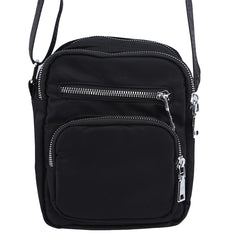 Small Nylon Shoulder Bag Zipper Crossbody Wallet