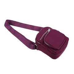 Small Nylon Shoulder Bag Zipper Crossbody Wallet