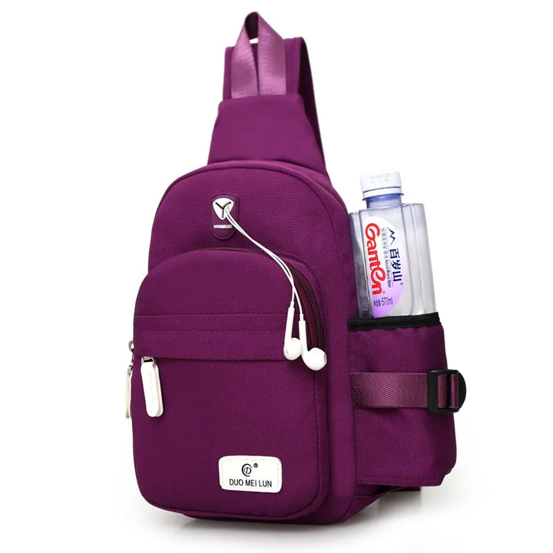 Female Chest Pack Women Shoulder Bag Waterproof Outdoor