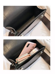 Crossbody Shoulder Bags for Women Pu Leather Solid Color Totes
