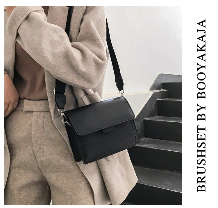 Crossbody Shoulder Bags for Women Pu Leather Solid Color Totes
