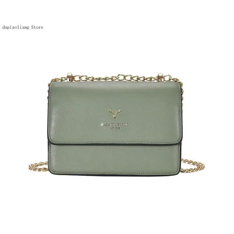 Small Flap Messenger Bag Ladies Pu Leather Crossbody Bags Square Handbags