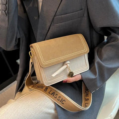 Small Flap Shoulder Bag for Women Casual Solid Female Crossbody Bag