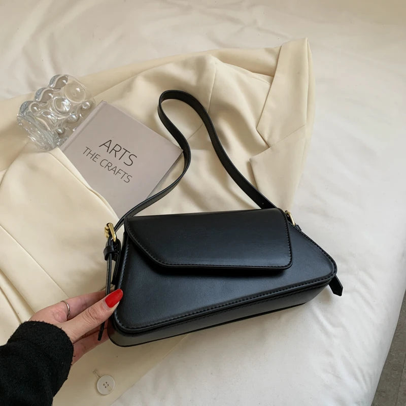 Small Flap Shoulder Bags for Women Pu Leather Crossbody Bag