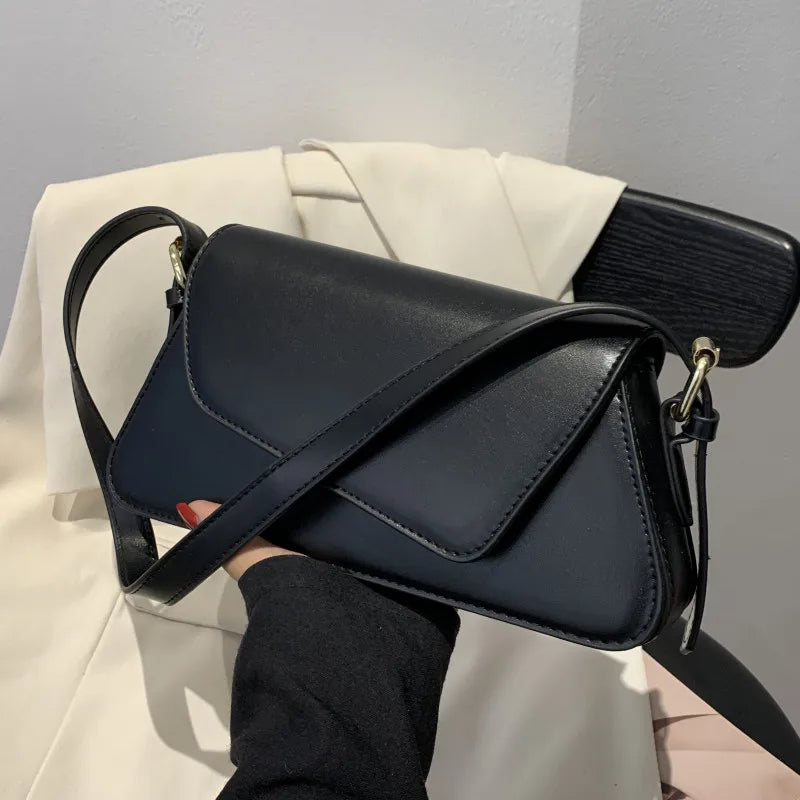 Small Flap Shoulder Bags for Women Pu Leather Crossbody Bag