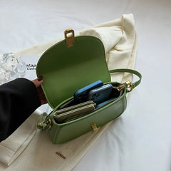 Small Flip Crossbody Bag for Women - Spring Trends Leather Shoulder Bag