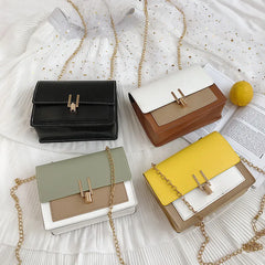 Small Fresh Female Shoulder Bag Chain Belt Y-Lock Diagonal Shoulder Bag