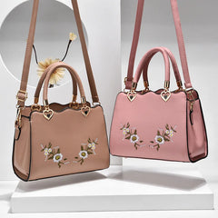 Embroidered Small Square Bag Women Handbag Casual One-shoulder Bags