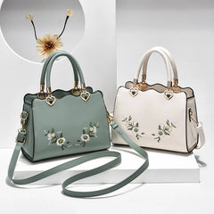 Embroidered Small Square Bag Women Handbag Casual One-shoulder Bags