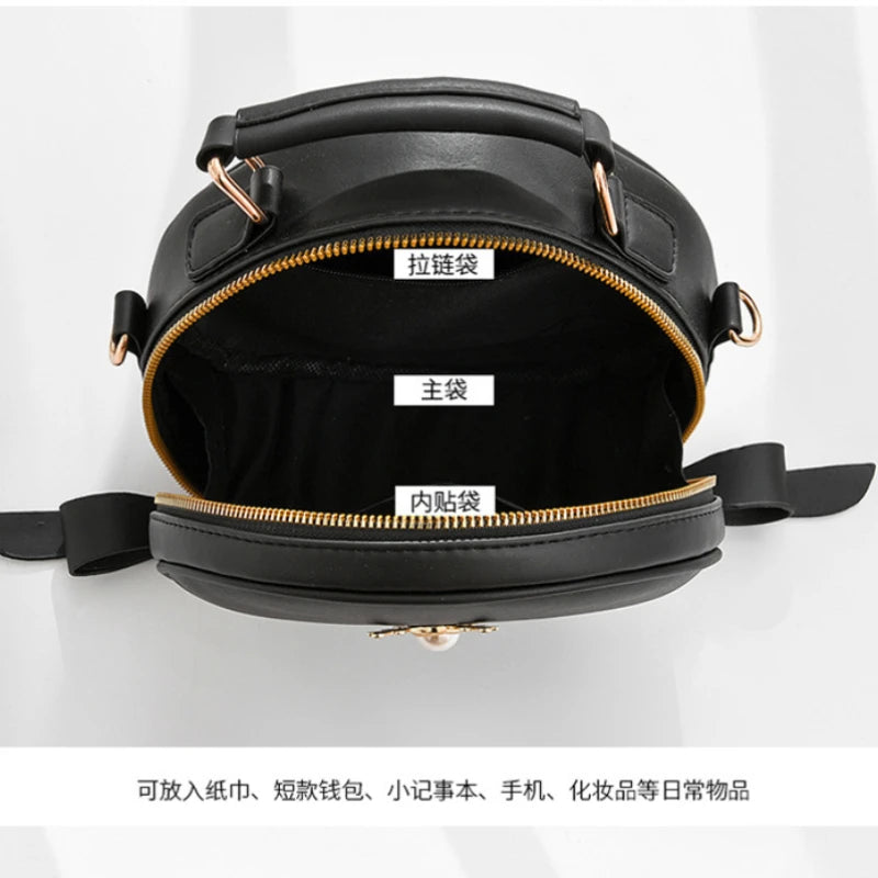 Small Round Bag Women Autumn Ins Net Red Messenger Small Fresh Shou