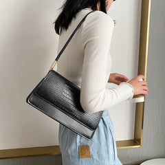 Small Hand Bags Totes Soft PU Leather Armpit Vintage Shoulder Bag