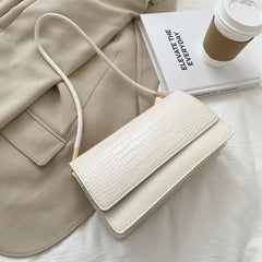 Small Hand Bags Totes Soft PU Leather Armpit Vintage Shoulder Bag
