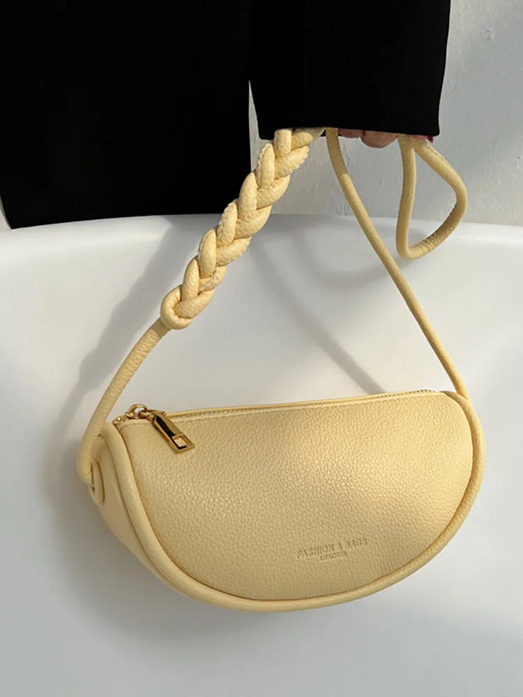 Small Hobos Women's Bag Underarm Pu Leather Shoulder Bags for Women
