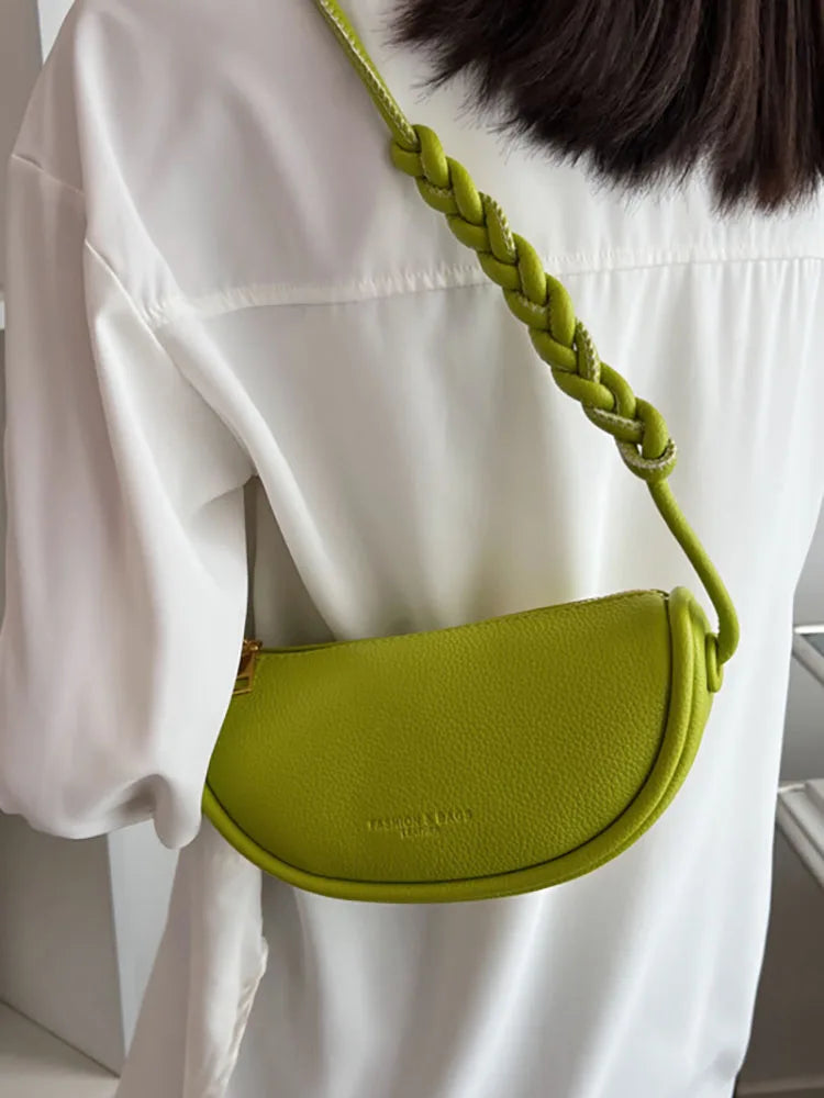Small Hobos Women's Bag Underarm Pu Leather Shoulder Bags for Women