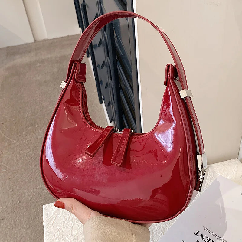 Leather Underarm Bag for Women Totes Shoulder Bag Lady Handbags