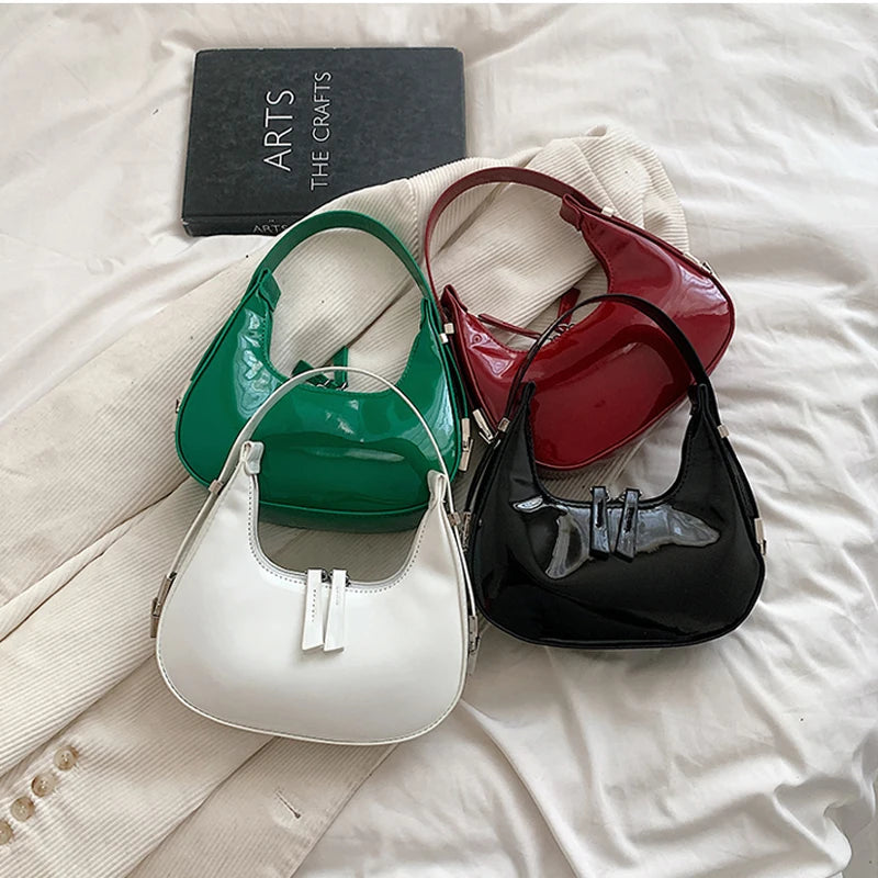 Leather Underarm Bag for Women Totes Shoulder Bag Lady Handbags