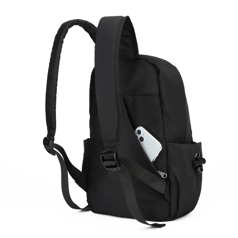 Small Waterproof Men's Backpack Nylon Mini Light School Bag Women Shoulder