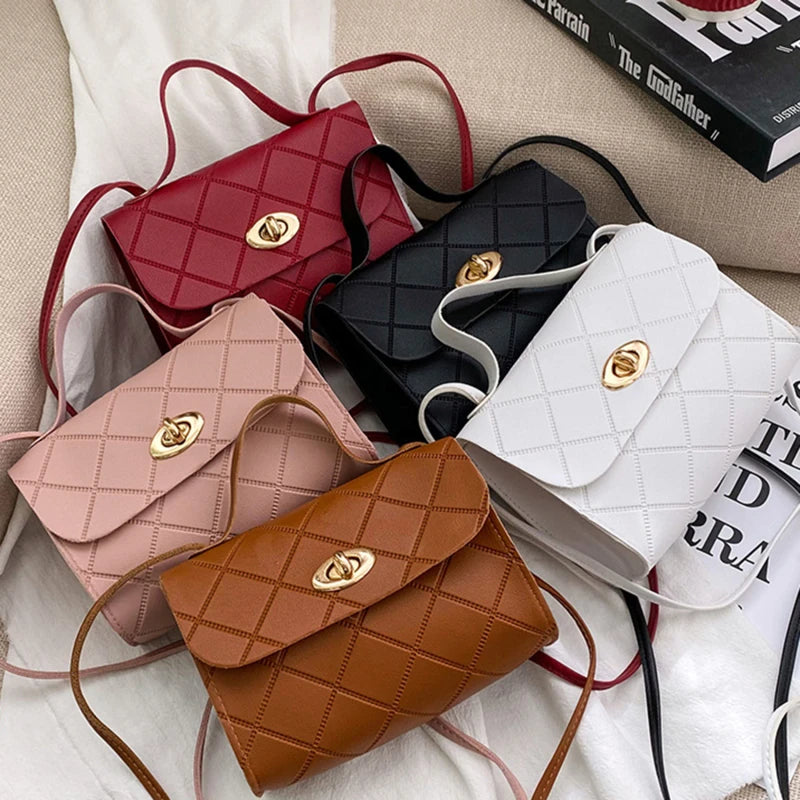 Small Women's Messenger Bag Shoulder Crossbody Handbag Square Bag