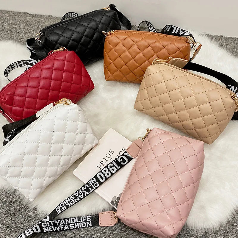 Women's Diamond Embroidery Camera Shoulder Bag