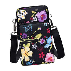 Small Mobile Phone Bag Adjustable Strap Zipper Case for Ladies Travel