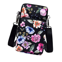 Small Mobile Phone Bag Adjustable Strap Zipper Case for Ladies Travel