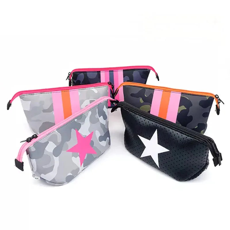 Neoprene Printed Women's Cosmetic Bag Small Hand & Wallet Bag