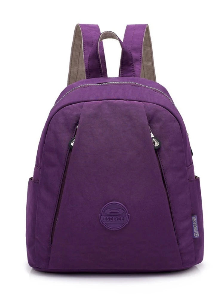Small Women Backpack Female Nylon School Bag Mini Travel Shoulder Bag