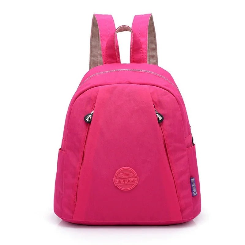 Small Women Backpack Female Nylon School Bag Mini Travel Shoulder Bag