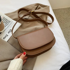 Small PU Leather Women's Crossbody Messenger Bag Shoulder Saddle Bag