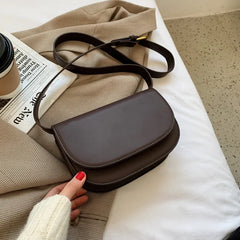 Small PU Leather Women's Crossbody Messenger Bag Shoulder Saddle Bag