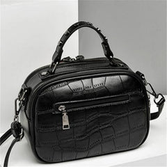 Women's PU Leather Crossbody Bag Hairball Shoulder Messenger