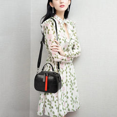 Women's PU Leather Crossbody Bag Hairball Shoulder Messenger