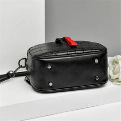 Women's PU Leather Crossbody Bag Hairball Shoulder Messenger