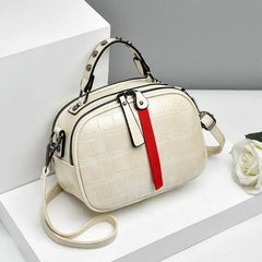 Women's PU Leather Crossbody Bag Hairball Shoulder Messenger