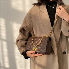 PU Leather Crossbody Bags for Women Chain Shoulder Purses
