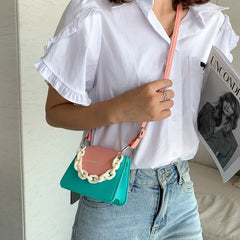 Small PU Leather Crossbody Shoulder Bags for Women Lady Travel Messenger Chain S