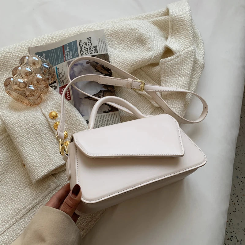 Women's PU Leather Crossbody Sling Bag Short Handle Shoulder Handbag