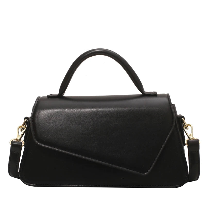 Women's PU Leather Crossbody Sling Bag Short Handle Shoulder Handbag