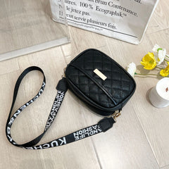 Women's CrossBody Bag, Litchi Rhombic Shoulder Bag