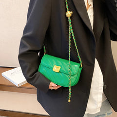 Small PU Leather Flap Crossbody Bag Women Chain Shoulder Handbag SG391
